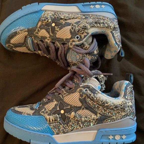 Swarovski Crystal Louis Vuitton Skate Shoe Price Louis Vuitton